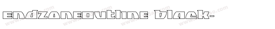 EndzoneOutline Black字体转换